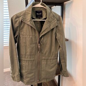 Madewell Utility Fleet Jacket in Desert Olive (Size Small)